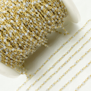 Blue Opal Wire Wrap Chain